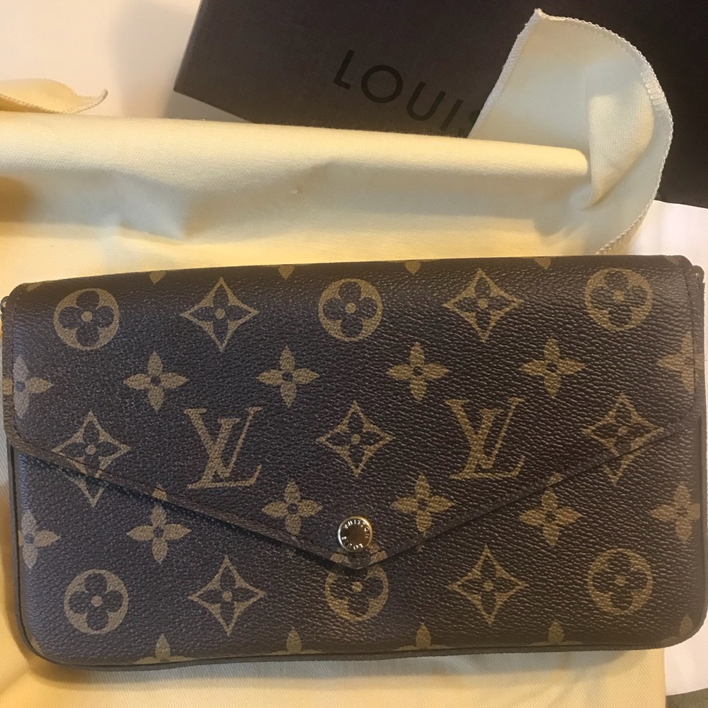 Never used Louis Vuitton Felicie with inserts